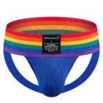 Underwear Wide Belt Rainbow Pride Jockstrap