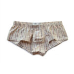 Underwear Low Rise Sexy Plaid Home Boxer Briefs
