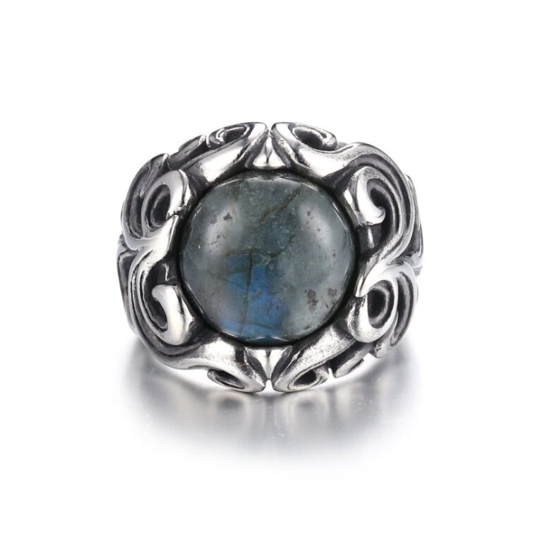 Rings Gothic Moonstone Stainless Steel Ring