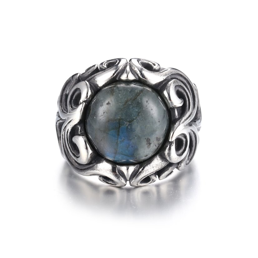Rings Gothic Moonstone Stainless Steel Ring