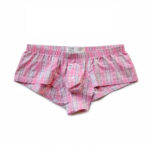 Underwear Low Rise Sexy Plaid Home Boxer Briefs
