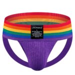 Underwear Wide Belt Rainbow Pride Jockstrap