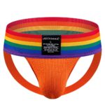 Underwear Wide Belt Rainbow Pride Jockstrap