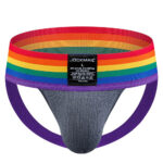 Underwear Wide Belt Rainbow Pride Jockstrap