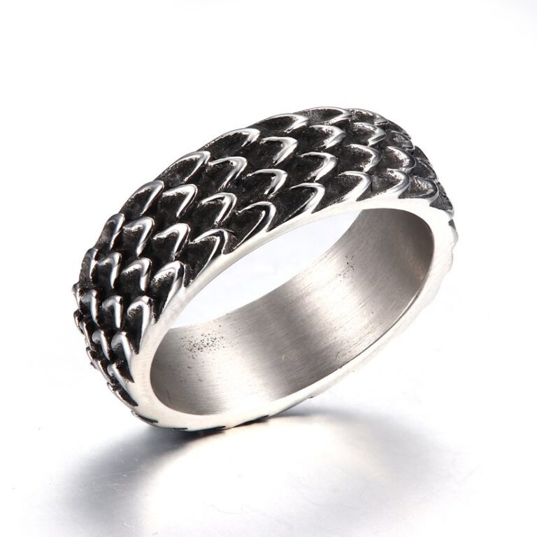 Rings Dragon Scale Stainless Steel Ring