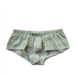 Underwear Low Rise Sexy Plaid Home Boxer Briefs