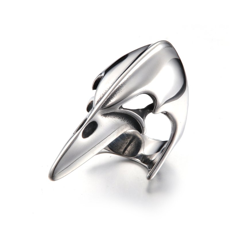 Rings Crow Head Stainless Steel Beast Ring