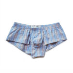 Underwear Low Rise Sexy Plaid Home Boxer Briefs