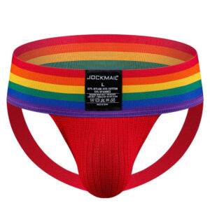 Underwear Wide Belt Rainbow Pride Jockstrap