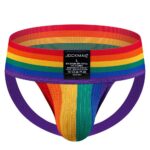 Underwear Wide Belt Rainbow Pride Jockstrap