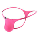 Underwear Solid Color Low Waist Breathable Nylon Thong