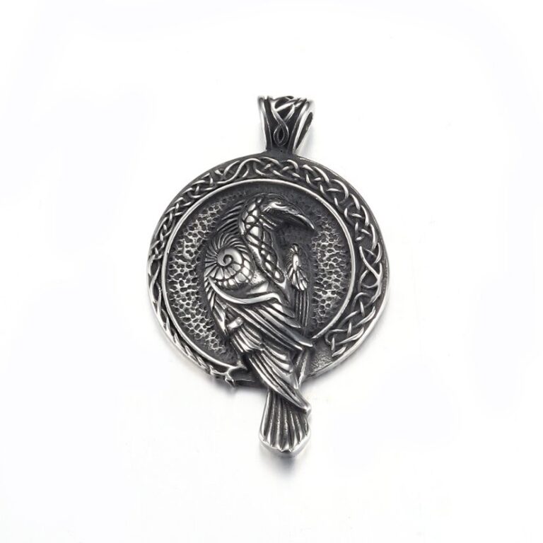 Pendants Raven And Triskele Stainless Steel Viking Pendant