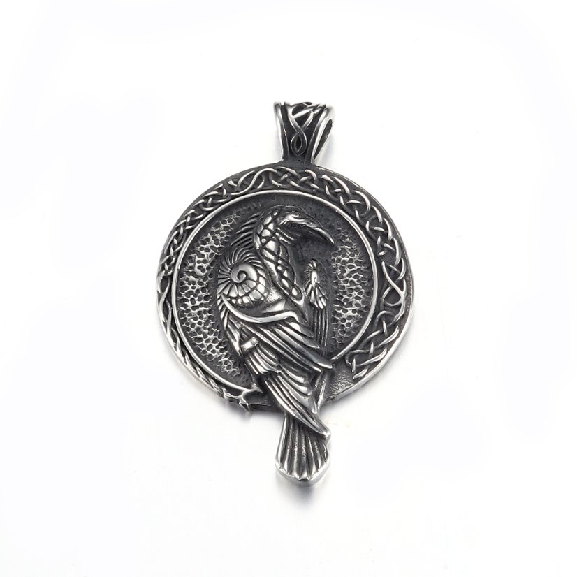 Pendants Raven And Triskele Stainless Steel Viking Pendant