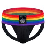 Underwear Wide Belt Rainbow Pride Jockstrap