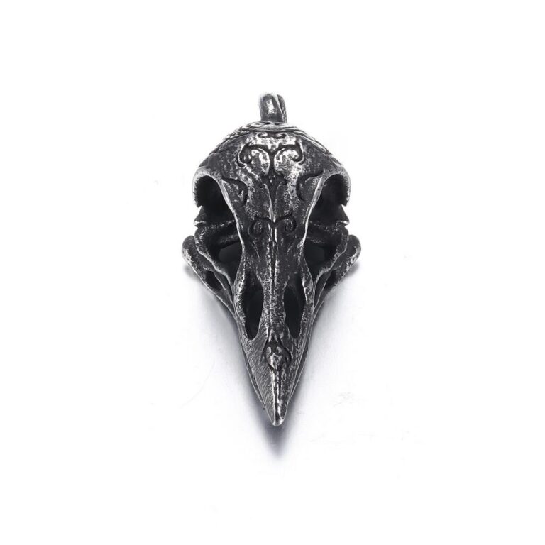 Pendants Retro Raven Stainless Steel Skull Pendant