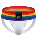 Underwear Wide Belt Rainbow Pride Jockstrap